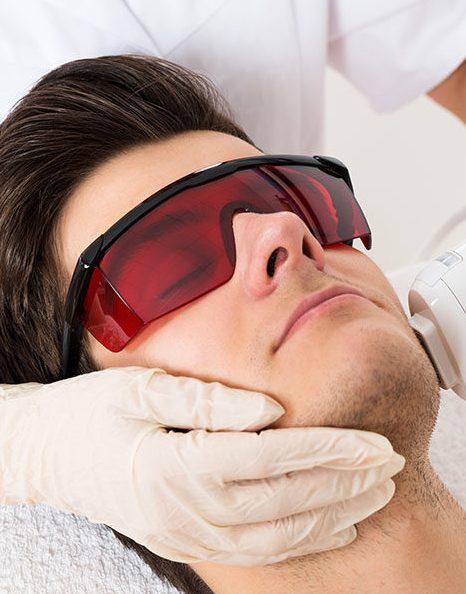 3 جلسات ليزر لتحديد الذقن والرقبة للرجال بدون رتوش + 3 جلسات آندرآرم